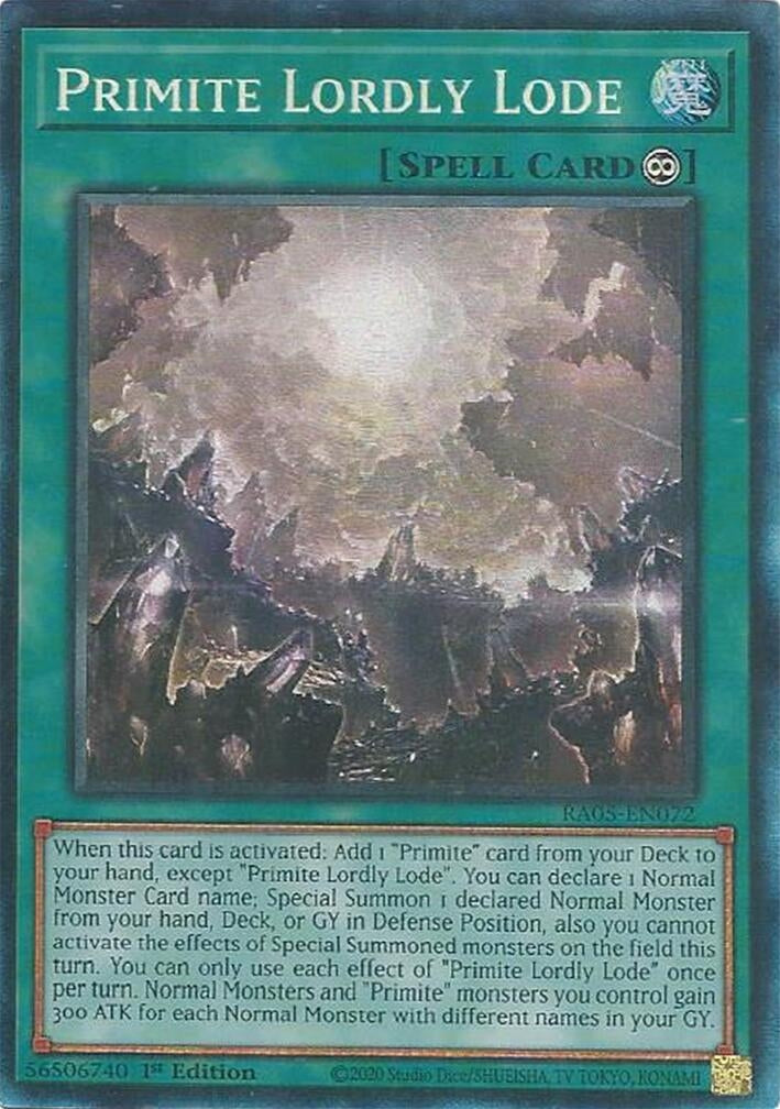 Primite Lordly Lode (Collector's Rare) (RA05-EN072) (Rarity Collection 5)