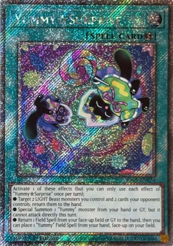 YummySurprise (Platinum Secret Rare) (RA05-EN074) (Rarity Collection 5)