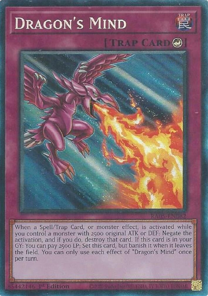 Dragon's Mind (Collector's Rare) (RA05-EN082) (Rarity Collection 5)