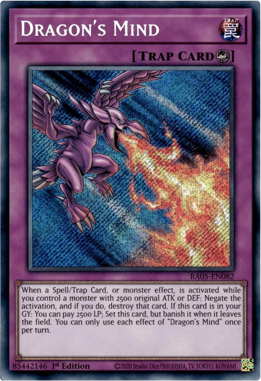 Dragon's Mind (Secret Rare) (RA05-EN082) (Rarity Collection 5)