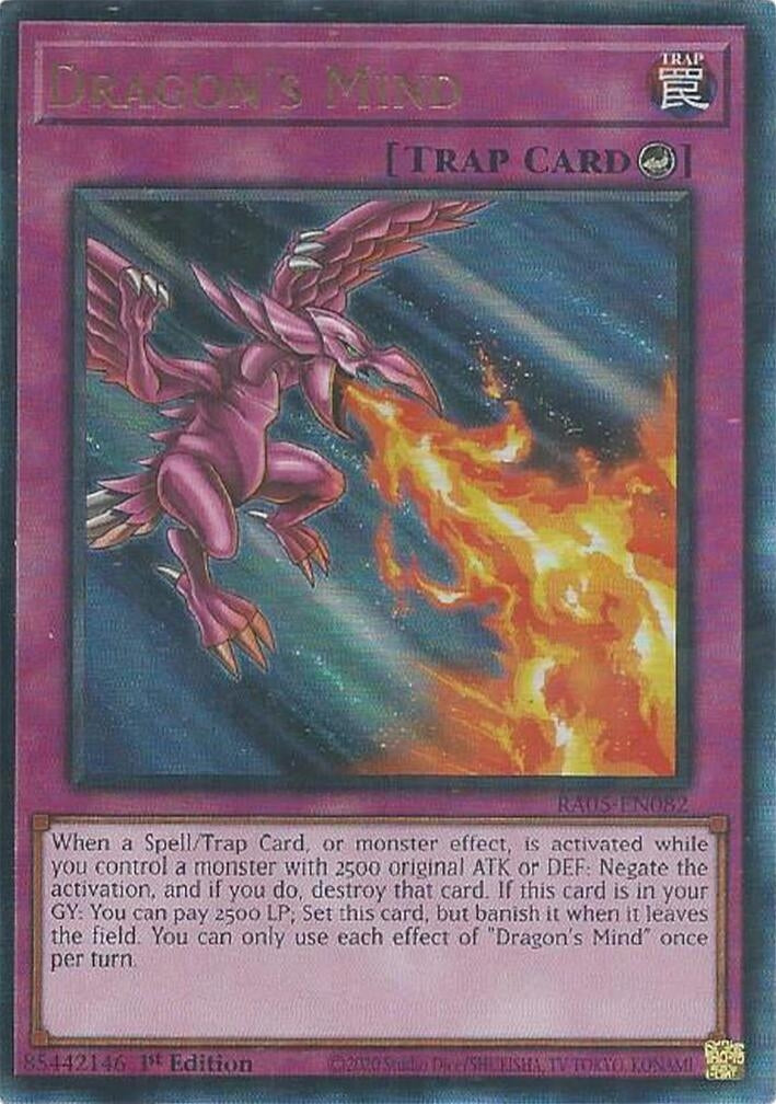 Dragon's Mind (Ultimate Rare) (RA05-EN082) (Rarity Collection 5)