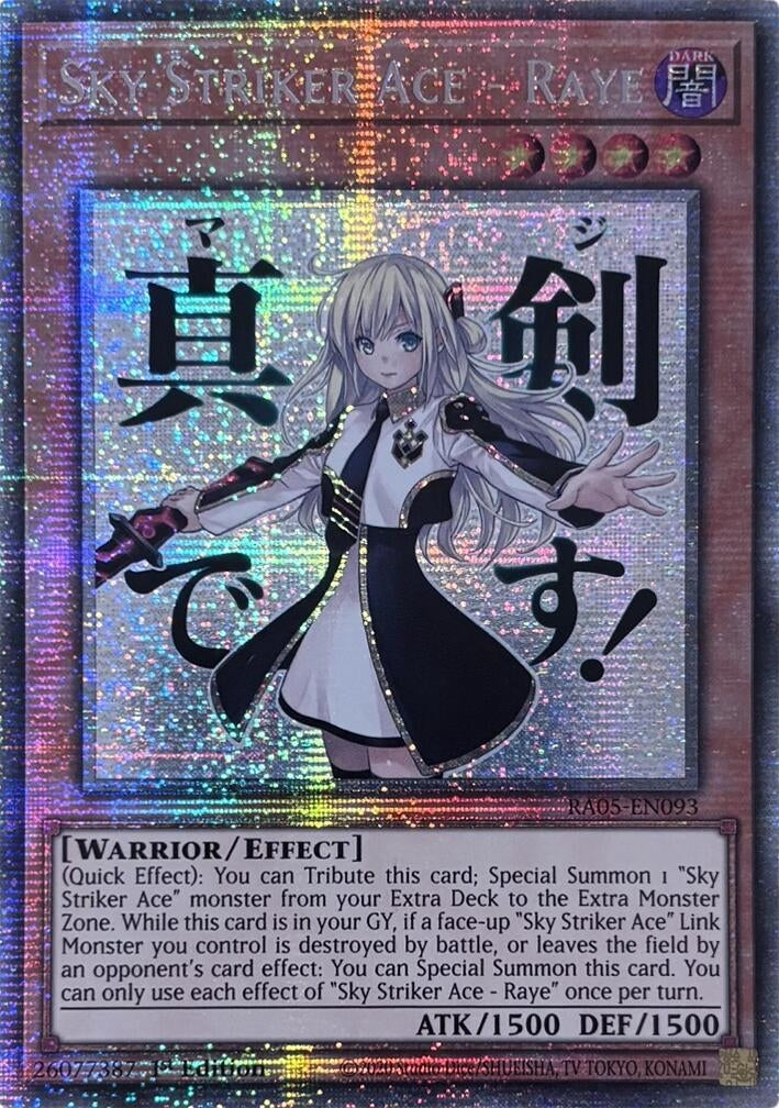 Sky Striker Ace - Raye (Starlight Rare) (RA05-EN093) (Rarity Collection 5)