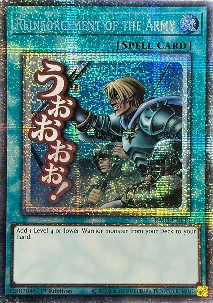 Reinforcement of the Army (Starlight Rare) (RA05-EN113) (Rarity Collection 5)