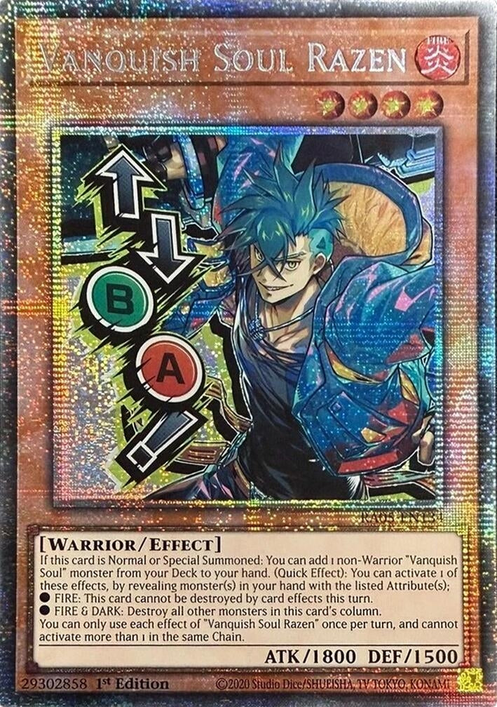 Vanquish Soul Razen (Starlight Rare) (Stamp) (RA05-EN134) (Rarity Collection 5)
