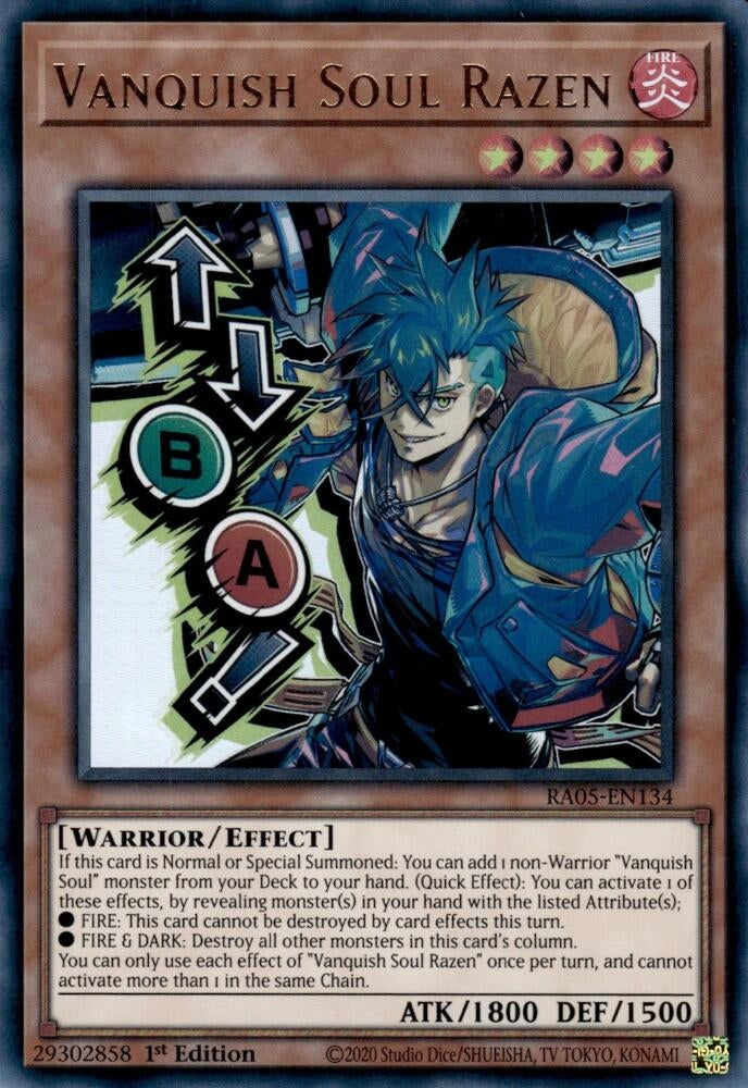 Vanquish Soul Razen (Stamp) (RA05-EN134) (Rarity Collection 5)