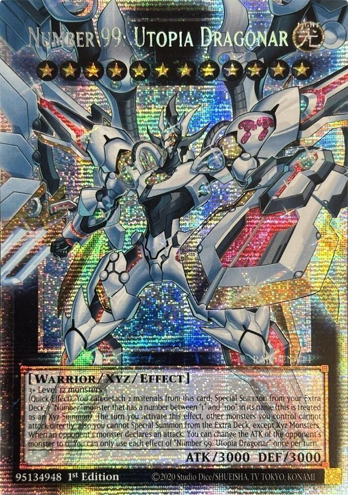 Number 99: Utopia Dragonar (Starlight Rare) (RA05-EN144) (Rarity Collection 5)