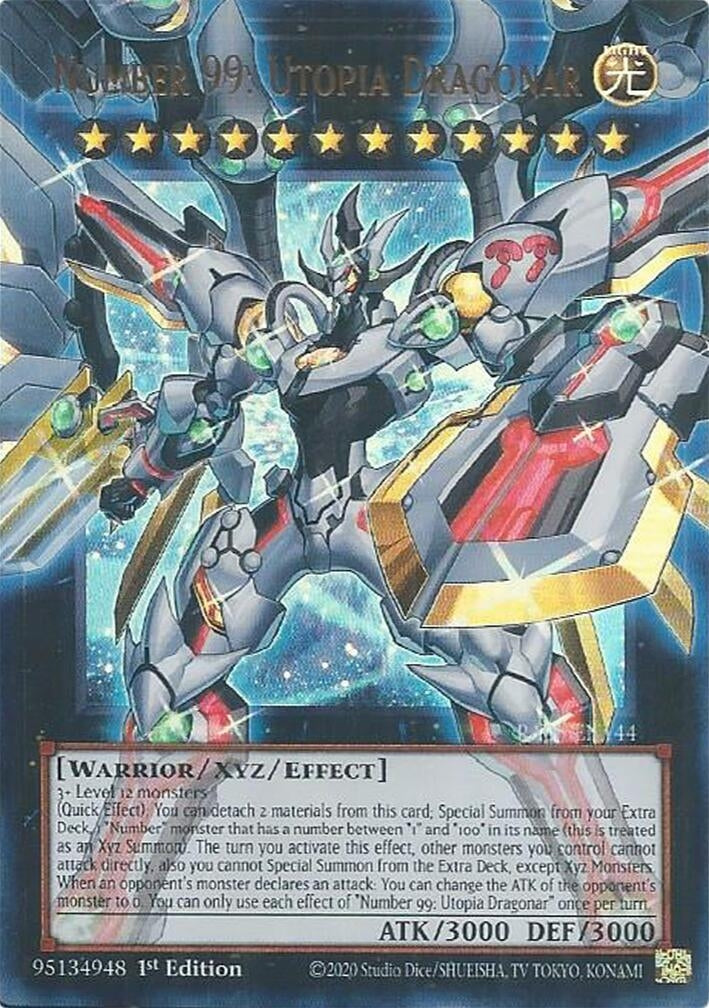 Number 99: Utopia Dragonar (RA05-EN144) (Rarity Collection 5)