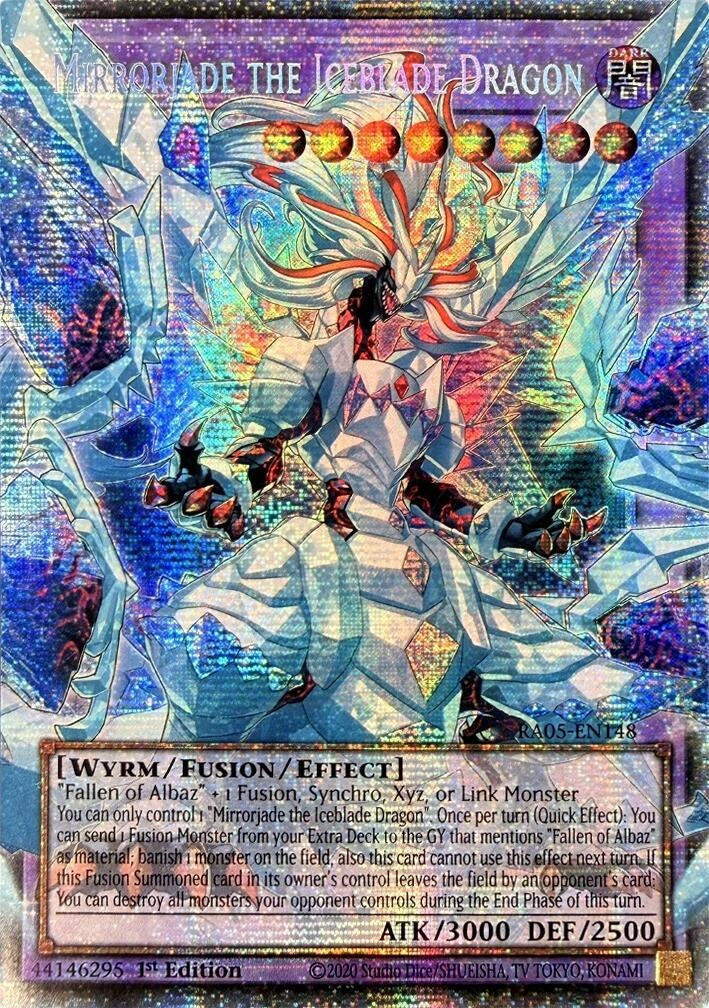 Mirrorjade the Iceblade Dragon (Starlight Rare) (RA05-EN148) (Rarity Collection 5)