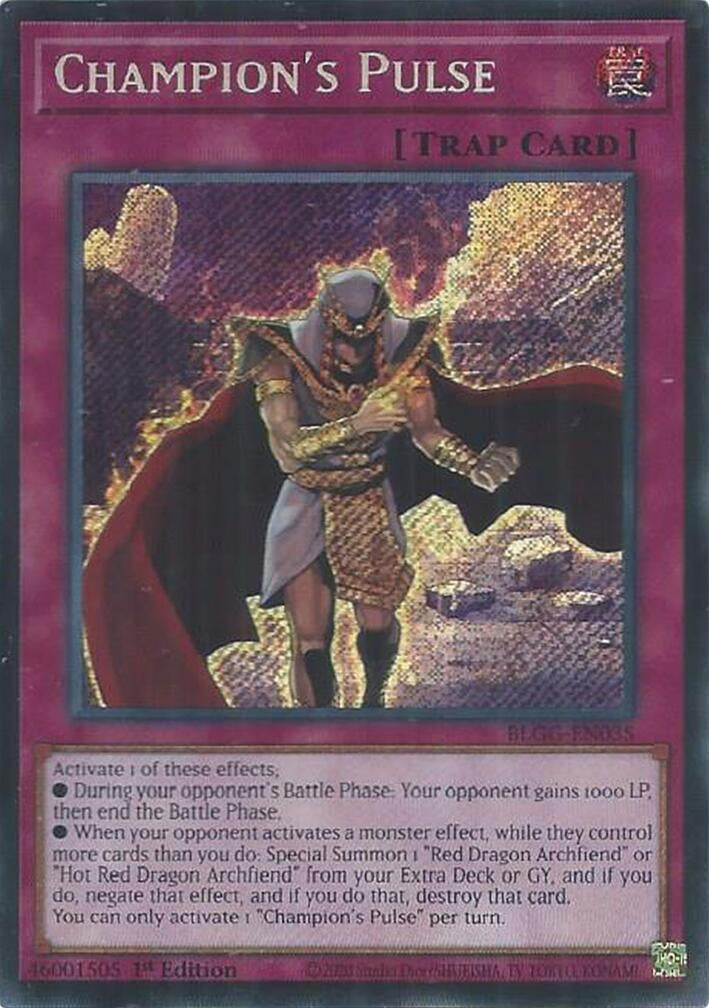 Image for Champion's Pulse (BLGG-EN035) (Battles of Legend: Glorious Gallery) - YuGiOh