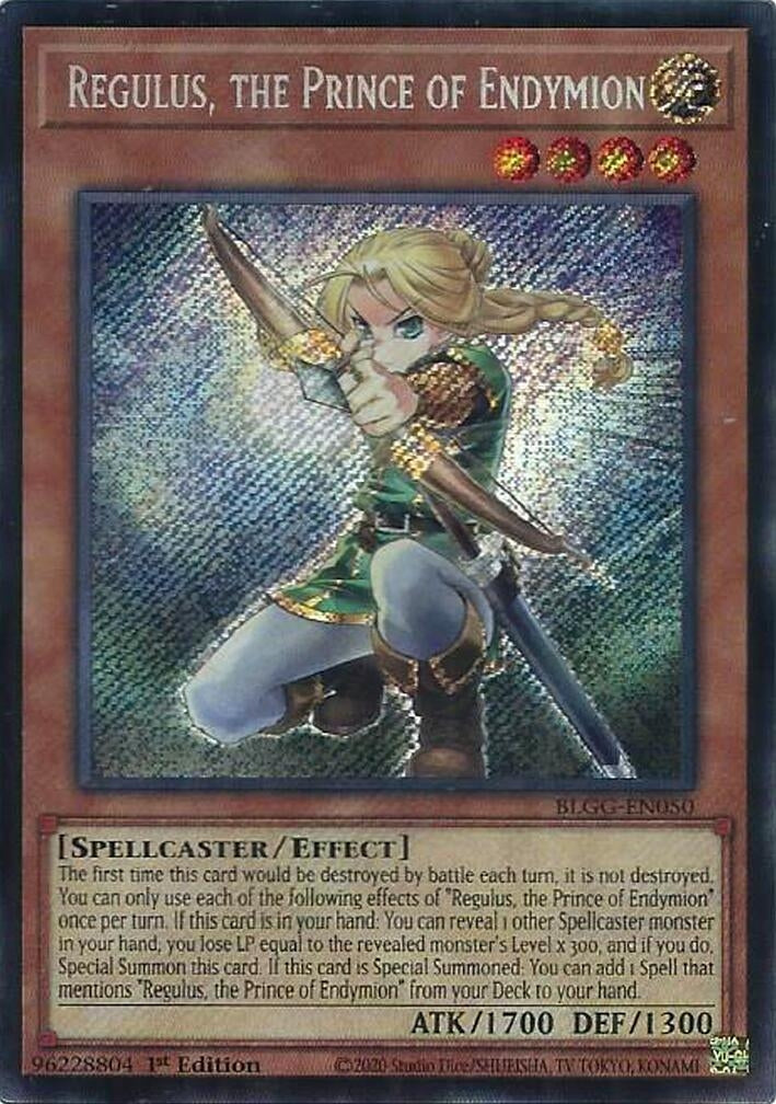 Image for Regulus, the Prince of Endymion (BLGG-EN050) (Battles of Legend: Glorious Gallery) - YuGiOh