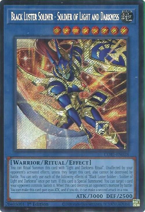 Image for Black Luster Soldier - Soldier of Light and Darkness (Secret Rare) (CORI-EN028) (Chaos Origins) (CORI) - YuGiOh