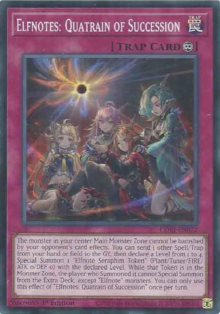 Image for Elfnotes: Quatrain of Succession (CORI-EN072) (Chaos Origins) (CORI) - YuGiOh