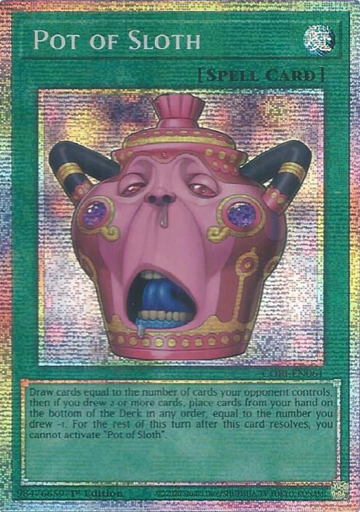 Image for Pot of Sloth (Starlight Rare) (CORI-EN061) (Chaos Origins) (CORI) - YuGiOh