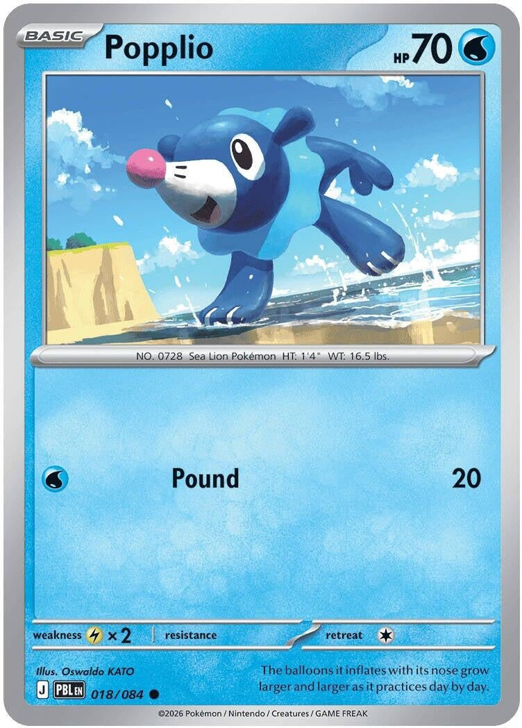 Popplio (018/084) (ME05: Pitch Black) (ME05)