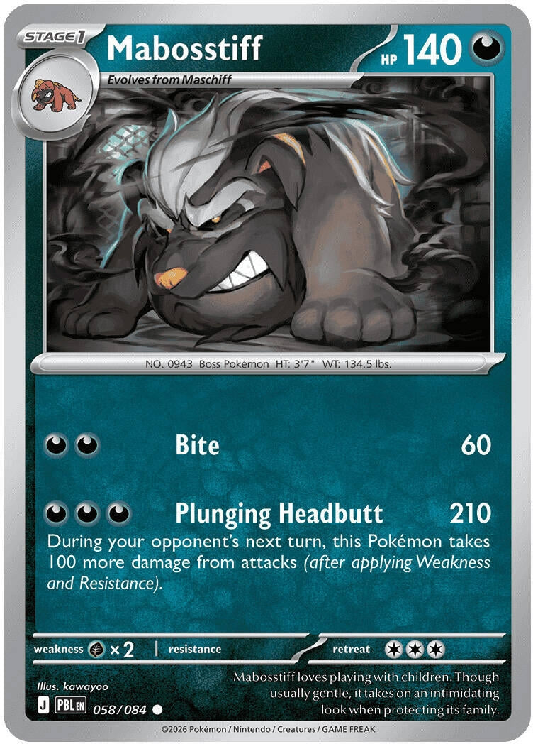 Mabosstiff (058/084) (ME05: Pitch Black) (ME05)
