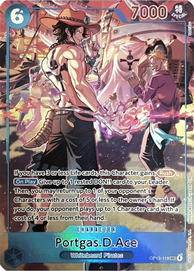 Image for Portgas.D.Ace (119) (English Version 3rd Anniversary Set) (OP13-119) (One Piece Promotion Cards) (OP-PR) - One Piece Card Game