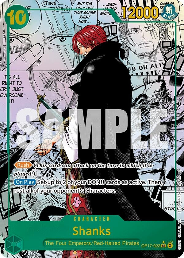 Shanks (022) (Manga) (OP17-022) (The World's Strongest Warriors) (OP17)