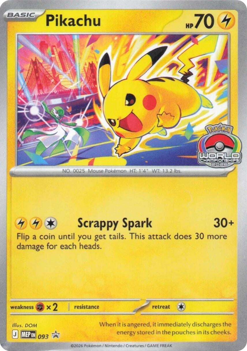 Image for Pikachu - 093 (093) (ME: Mega Evolution Promo) (MEP) - Pokemon