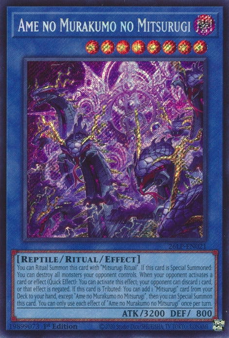 Image for Ame no Murakumo no Mitsurugi (Secret Rare) (26LP-EN021) (Limited Pack World Championship 2026) (26LP) - YuGiOh
