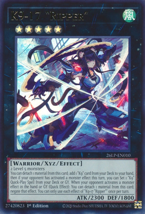 Image for K9-17 Ripper (26LP-EN010) (Limited Pack World Championship 2026) (26LP) - YuGiOh