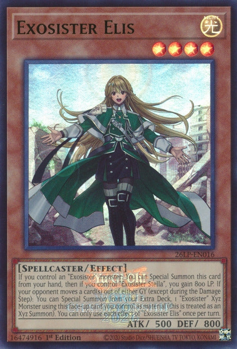 Image for Exosister Elis (Emblazoned) (26LP-EN016) (Limited Pack World Championship 2026) (26LP) - YuGiOh
