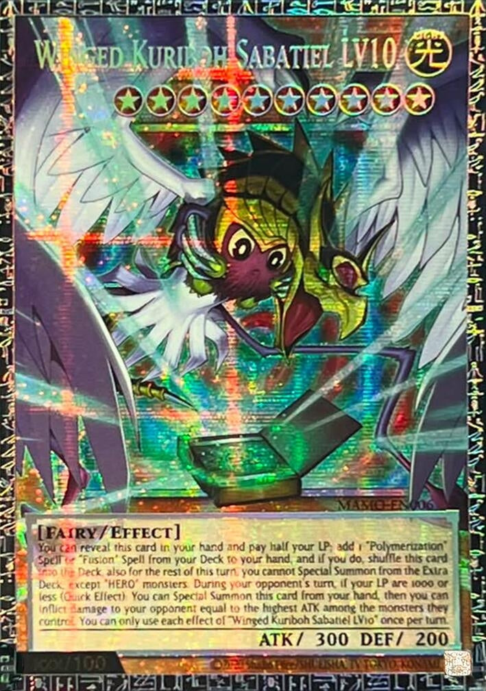Winged Kuriboh Sabatiel LV10 (GMR) (MAMO-EN006) (Magnificent Monsters) (MAMO)