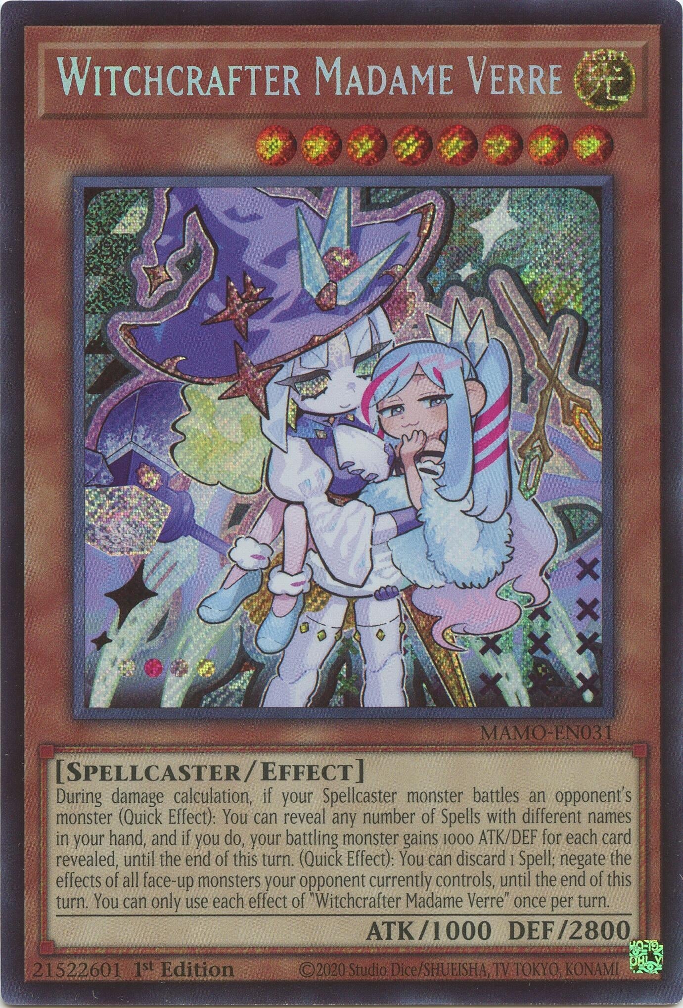 Witchcrafter Madame Verre (Secret Rare) (MAMO-EN031) (Magnificent Monsters) (MAMO)