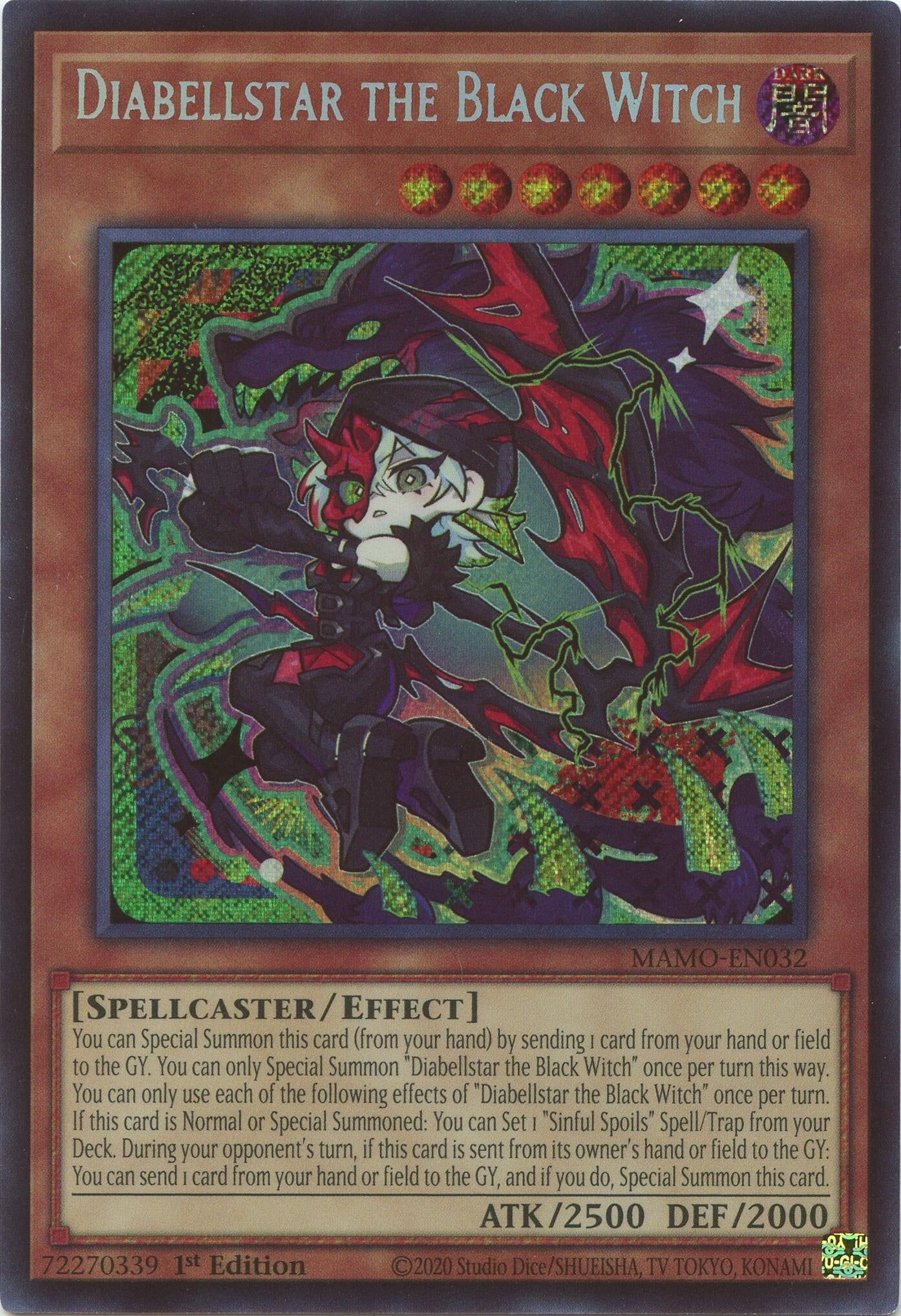 Diabellstar the Black Witch (Secret Rare) (MAMO-EN032) (Magnificent Monsters) (MAMO)