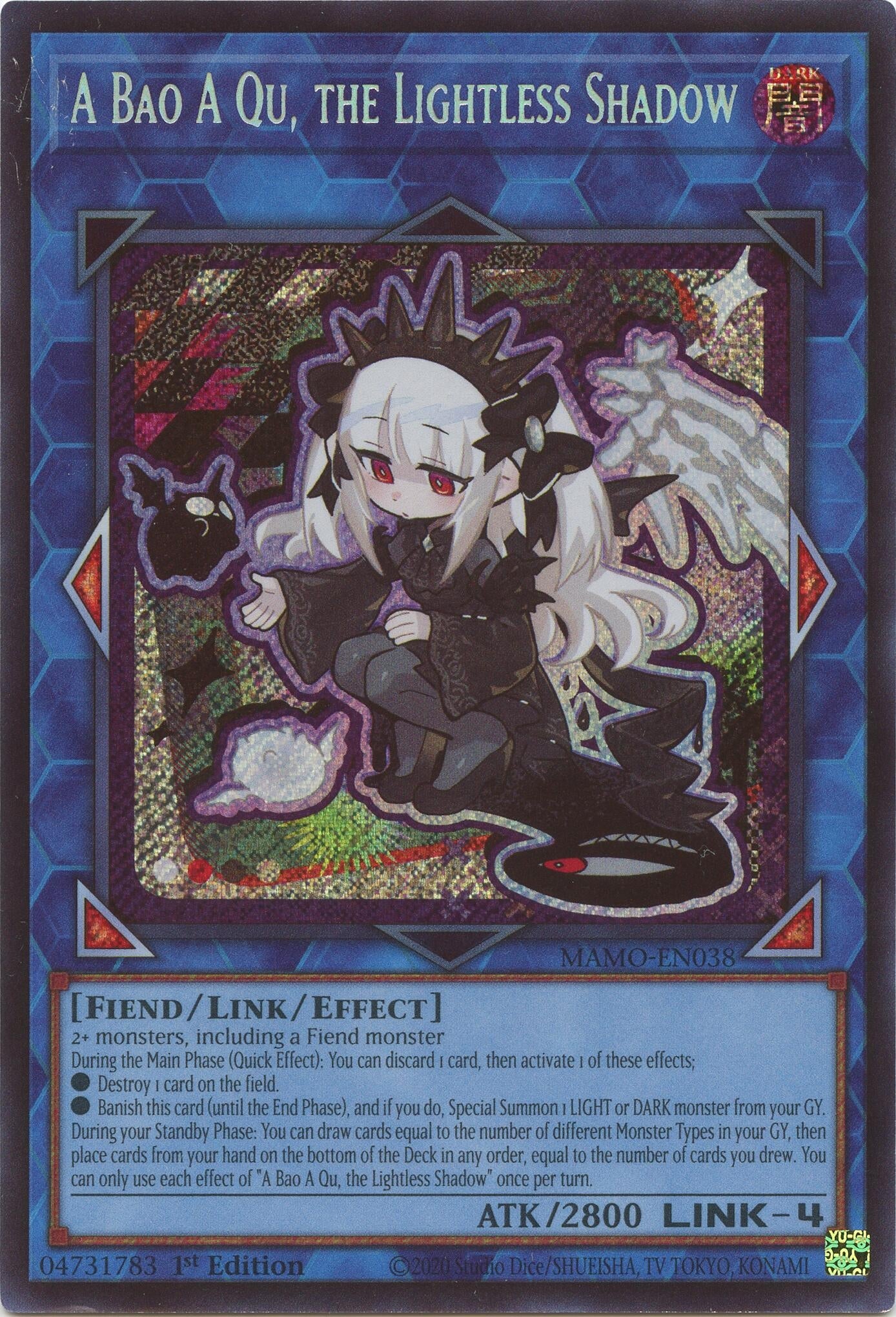A Bao A Qu, the Lightless Shadow (Secret Rare) (MAMO-EN038) (Magnificent Monsters) (MAMO)