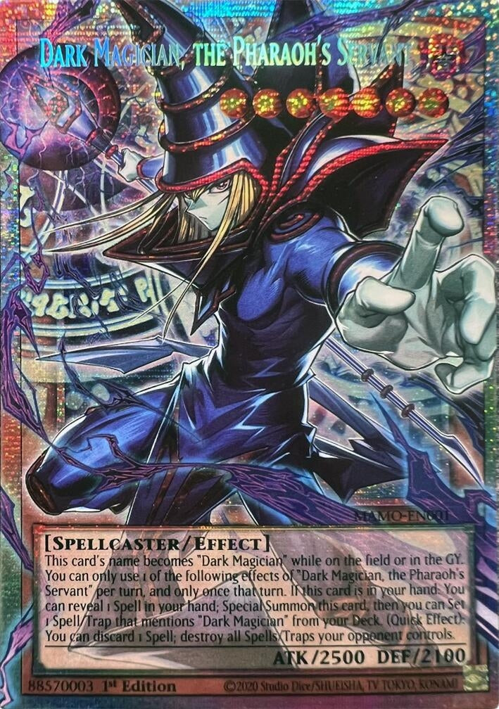 Dark Magician, the Pharaoh's Servant (Starlight Rare) (Extended Art) (MAMO-EN001) (Magnificent Monsters) (MAMO)