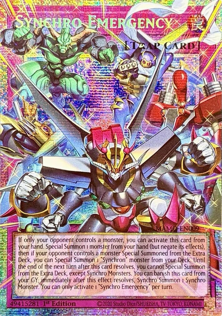 Synchro Emergency (Starlight Rare) (Extended Art) (MAMO-EN009) (Magnificent Monsters) (MAMO)