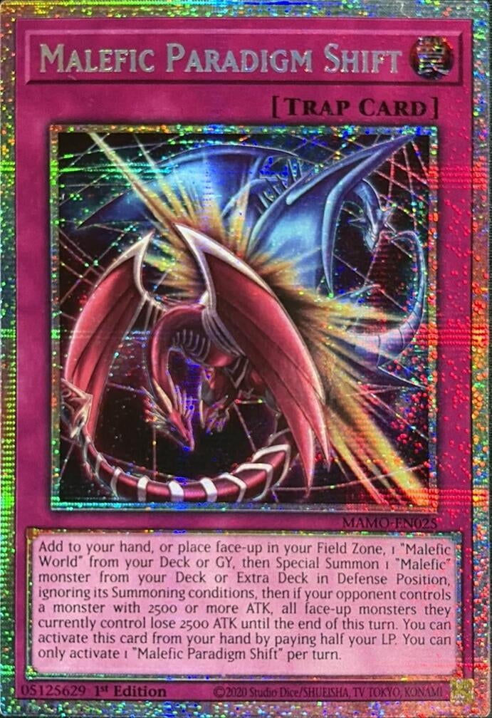 Malefic Paradigm Shift (Starlight Rare) (MAMO-EN025) (Magnificent Monsters) (MAMO)