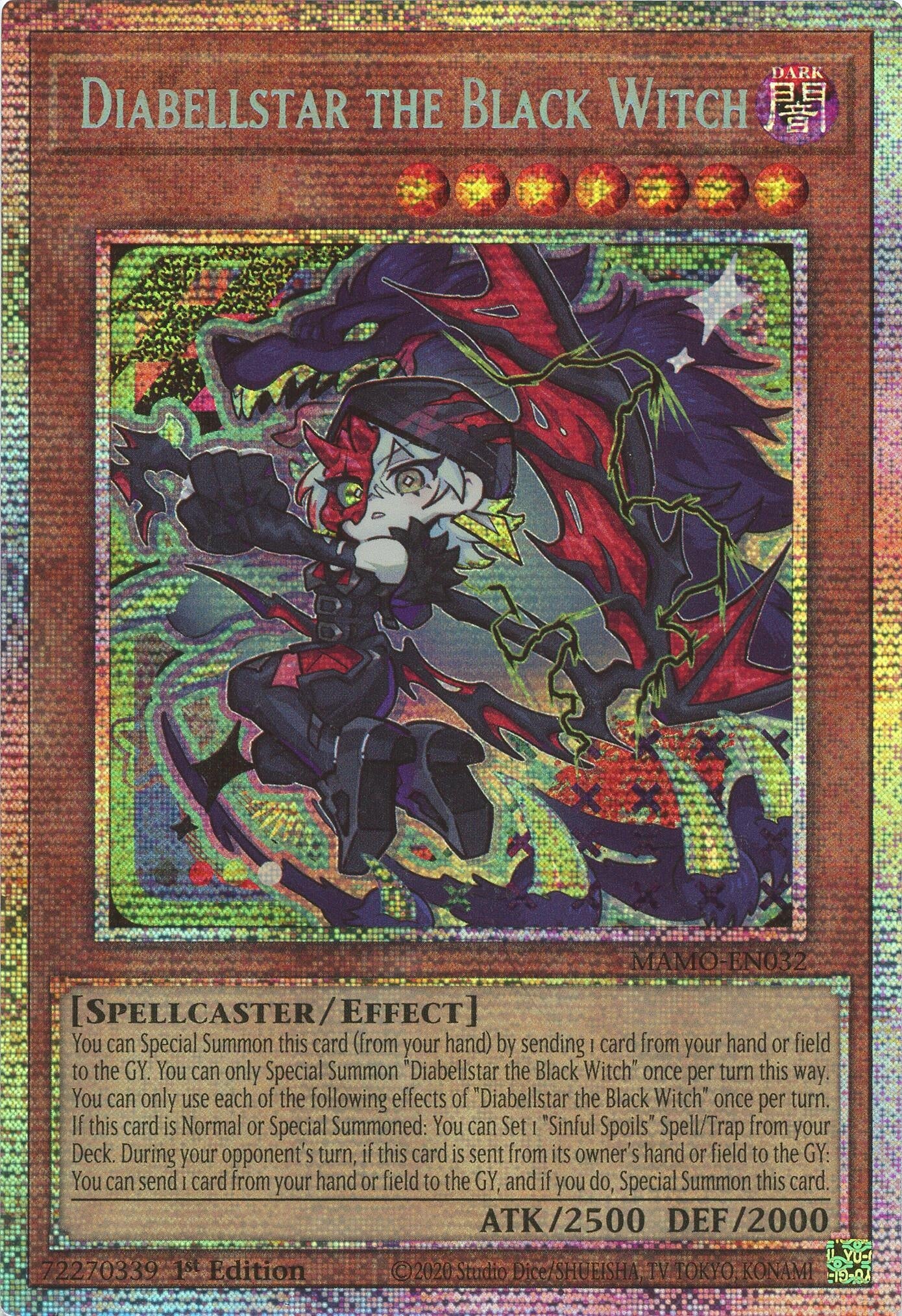 Diabellstar the Black Witch (Starlight Rare) (MAMO-EN032) (Magnificent Monsters) (MAMO)