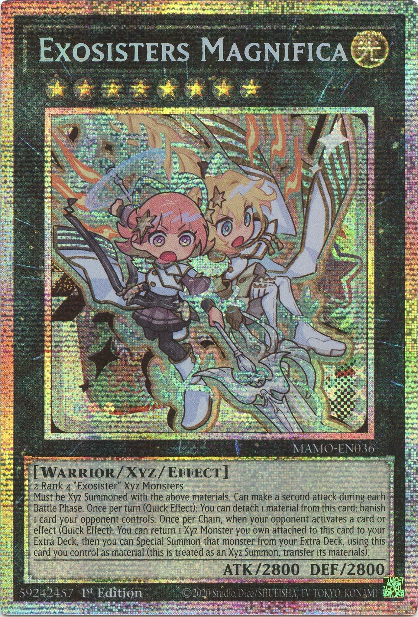 Exosisters Magnifica (Starlight Rare) (MAMO-EN036) (Magnificent Monsters) (MAMO)
