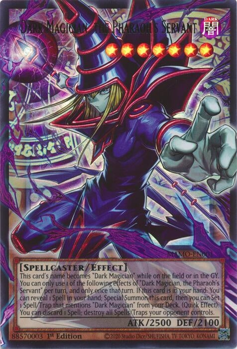 Dark Magician, the Pharaoh's Servant (Extended Art) (MAMO-EN001) (Magnificent Monsters) (MAMO)