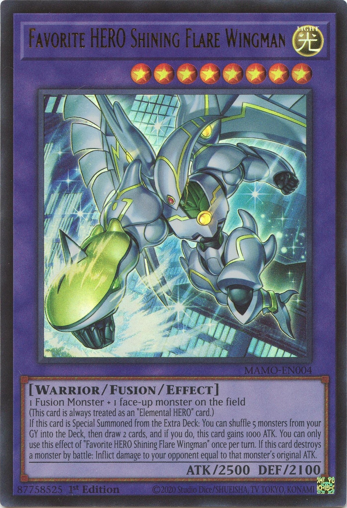Favorite HERO Shining Flare Wingman (MAMO-EN004) (Magnificent Monsters) (MAMO)