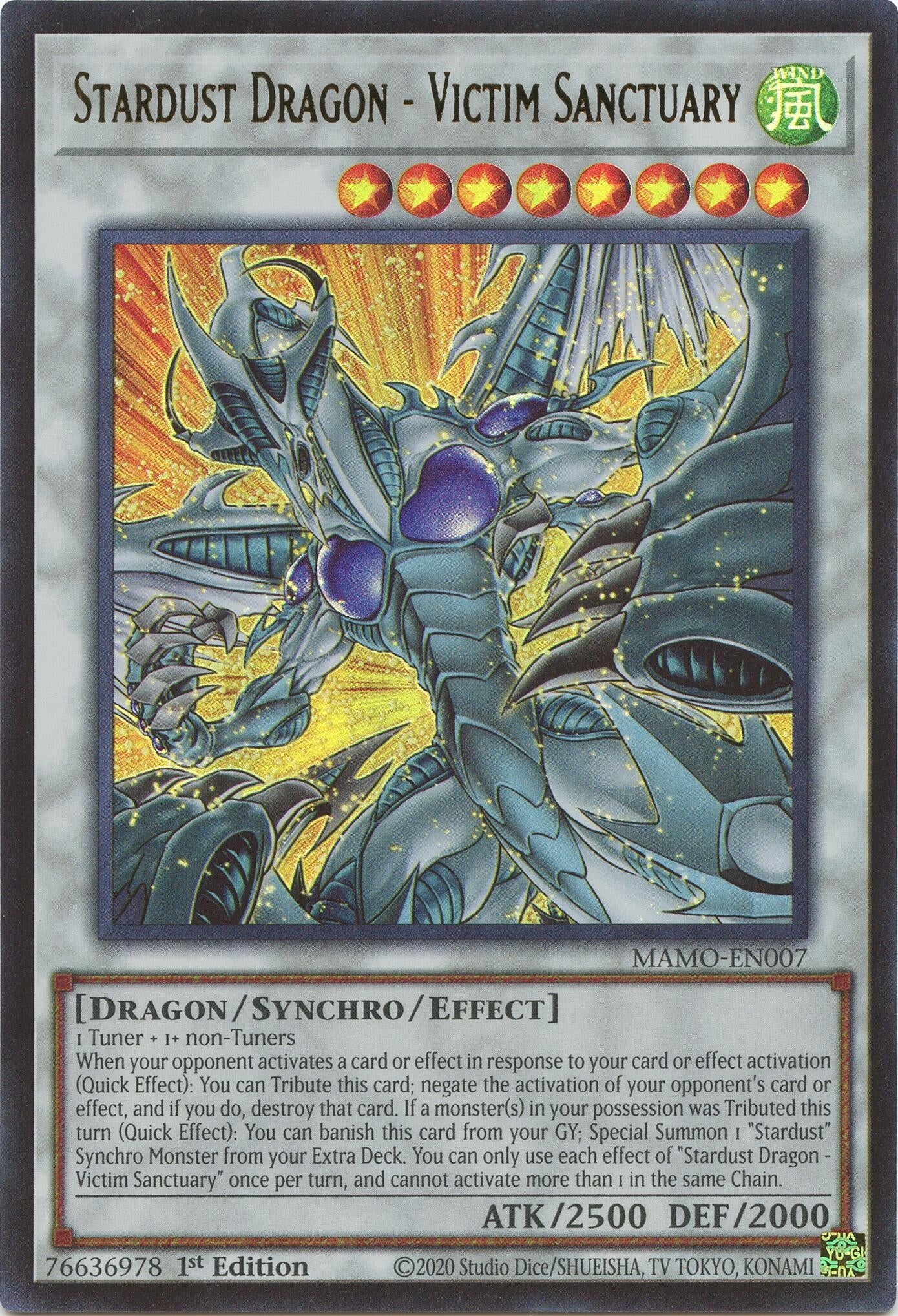 Stardust Dragon - Victim Sanctuary (MAMO-EN007) (Magnificent Monsters) (MAMO)