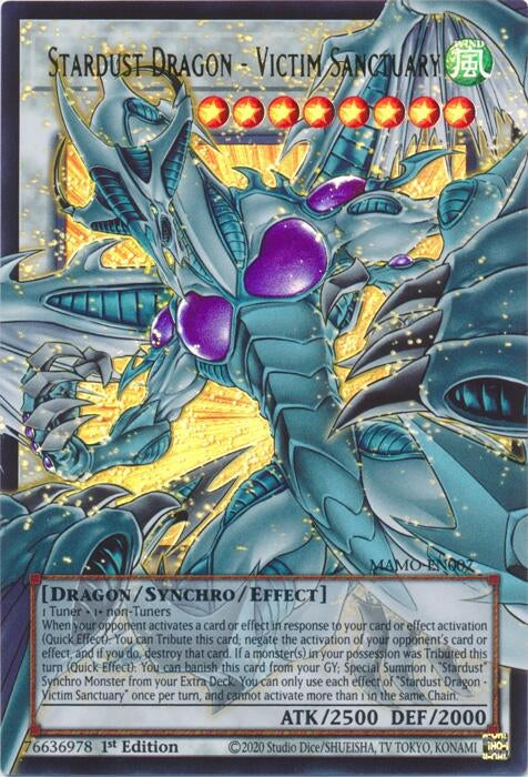 Stardust Dragon - Victim Sanctuary (Extended Art) (MAMO-EN007) (Magnificent Monsters) (MAMO)