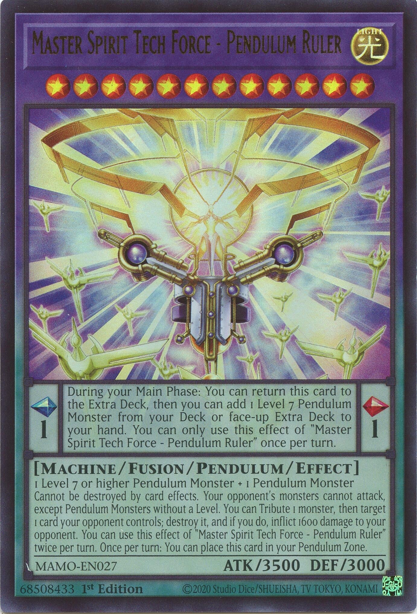 Master Spirit Tech Force - Pendulum Ruler (MAMO-EN027) (Magnificent Monsters) (MAMO)