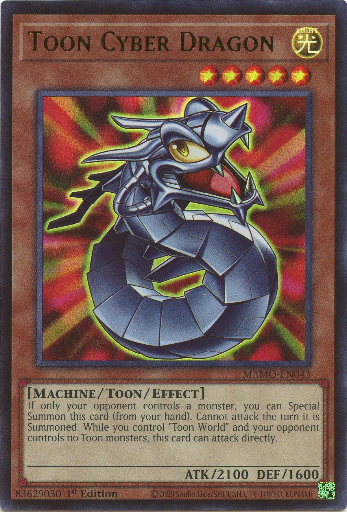Toon Cyber Dragon (MAMO-EN043) (Magnificent Monsters) (MAMO)
