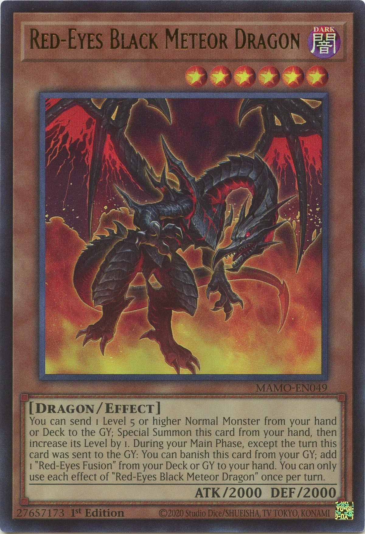 Red-Eyes Black Meteor Dragon (MAMO-EN049) (Magnificent Monsters) (MAMO)