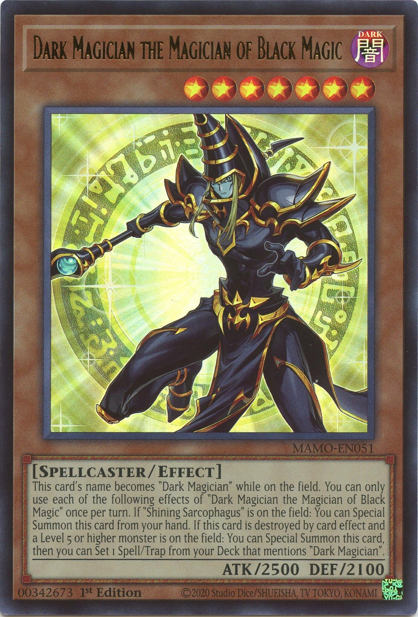 Dark Magician the Magician of Black Magic (MAMO-EN051) (Magnificent Monsters) (MAMO)