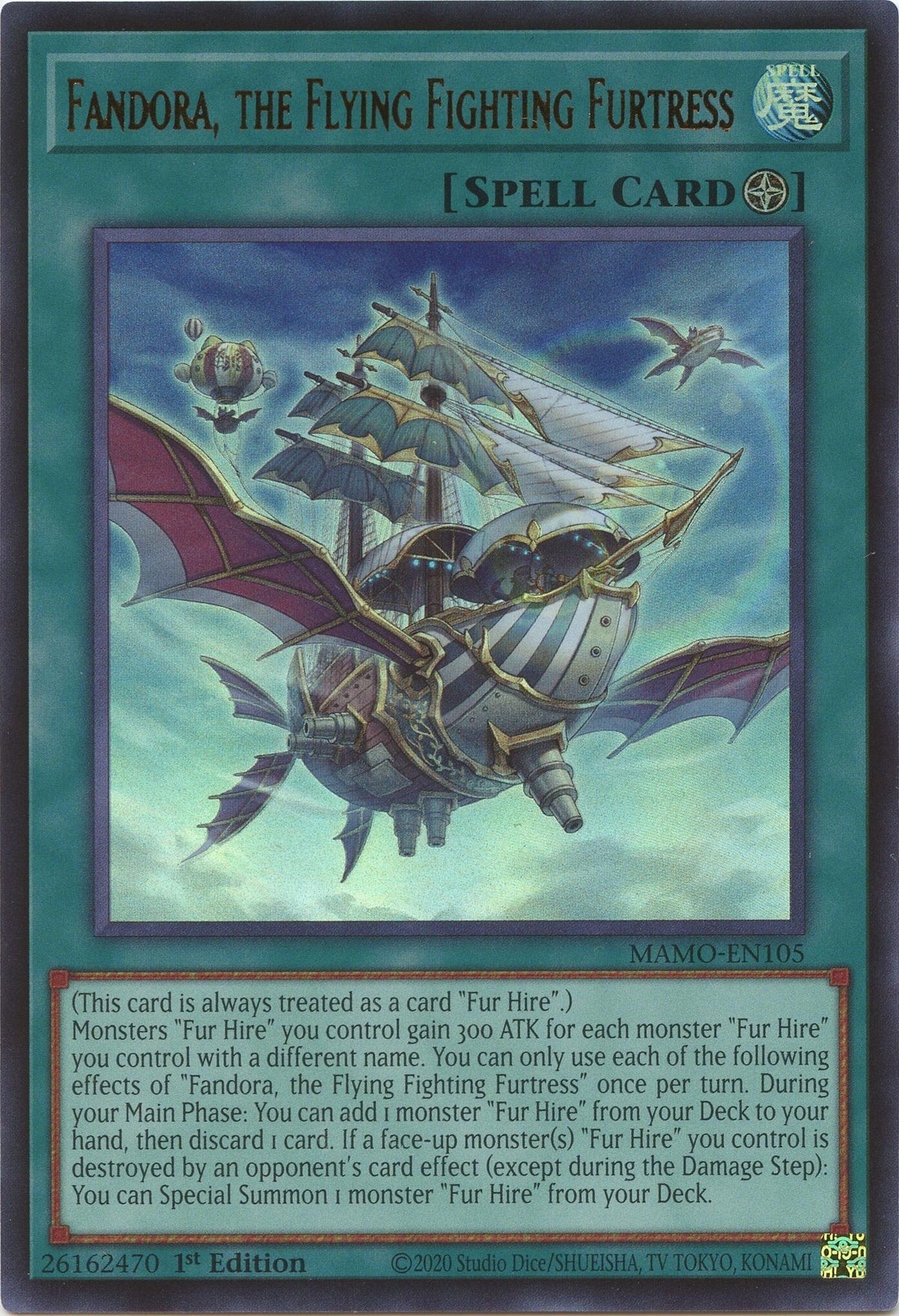 Fandora, the Flying Fighting Furtress (MAMO-EN105) (Magnificent Monsters) (MAMO)