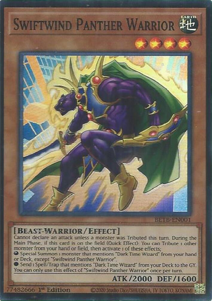Image for Swiftwind Panther Warrior (BETB-EN001) (Beyond the Brave) (BETB) - YuGiOh