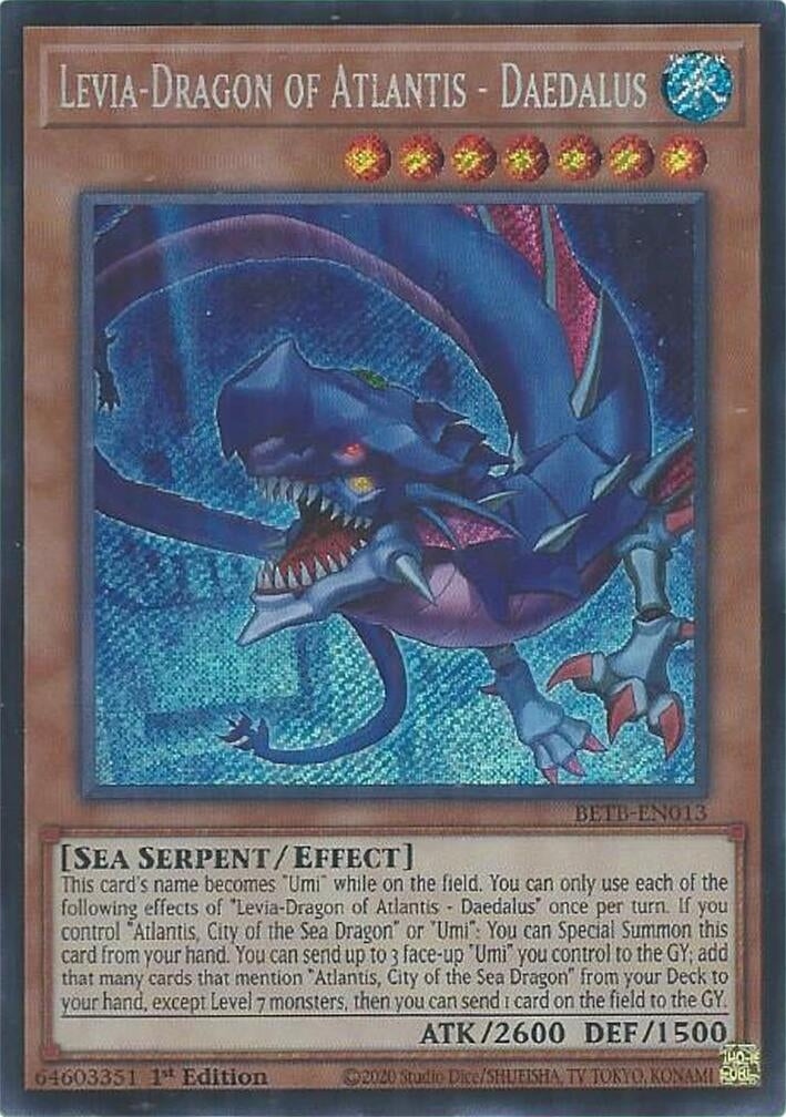 Image for Levia-Dragon of Atlantis - Daedalus (BETB-EN013) (Beyond the Brave) (BETB) - YuGiOh