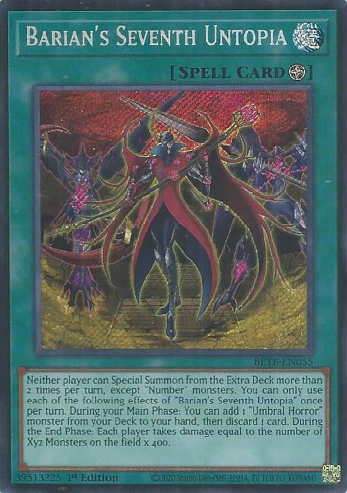 Image for Barian's Seventh Untopia (BETB-EN055) (Beyond the Brave) (BETB) - YuGiOh