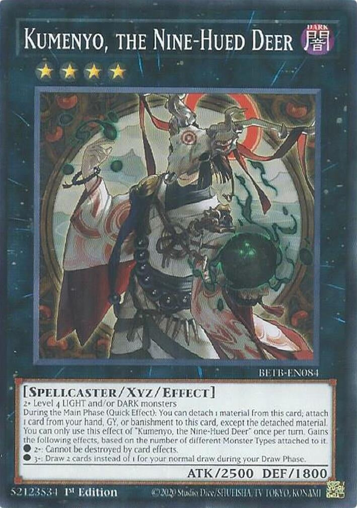 Image for Kumenyo, the Nine-Hued Deer (BETB-EN084) (Beyond the Brave) (BETB) - YuGiOh