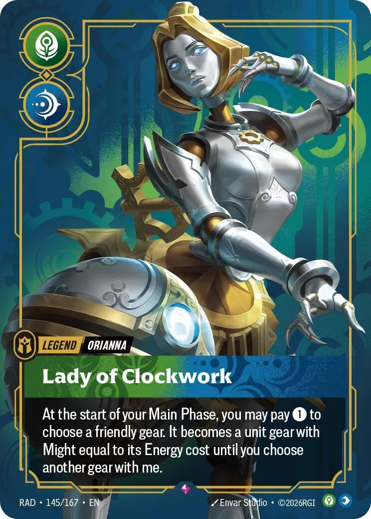 Image for Orianna, Lady of Clockwork (145/167) (Radiance) (RAD) - Riftbound: League of Legends Trading Card Game