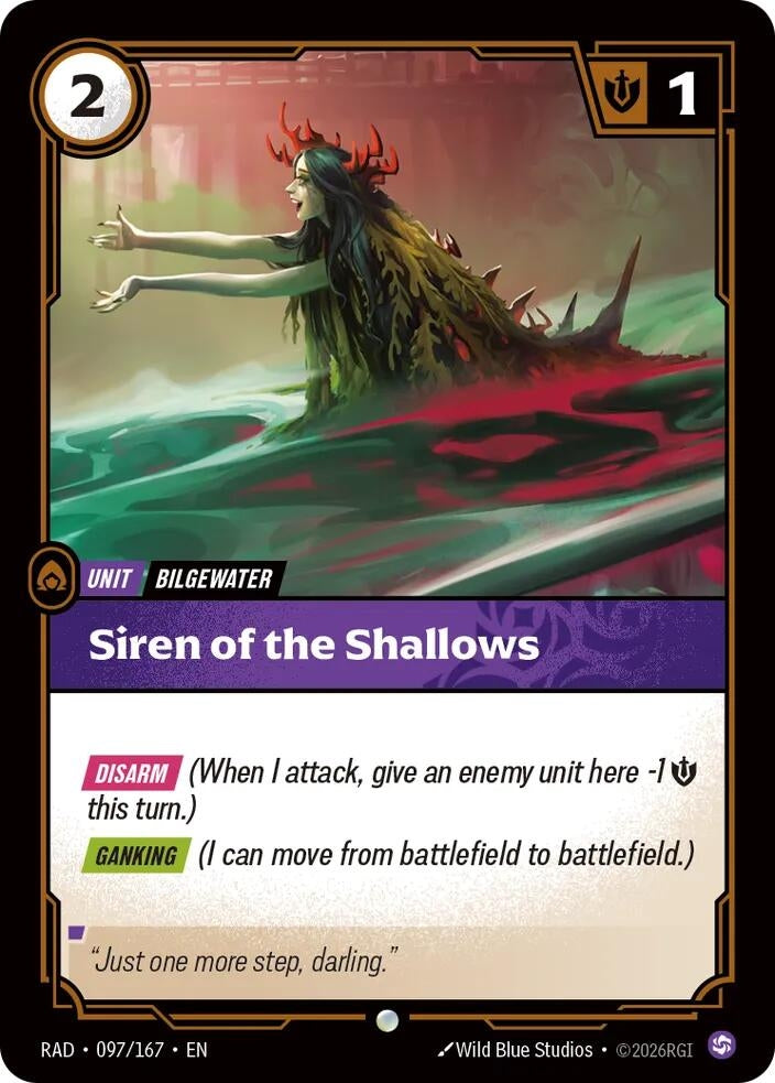 Image for Siren of the Shallows (097/167) (Radiance) (RAD) - Riftbound: League of Legends Trading Card Game