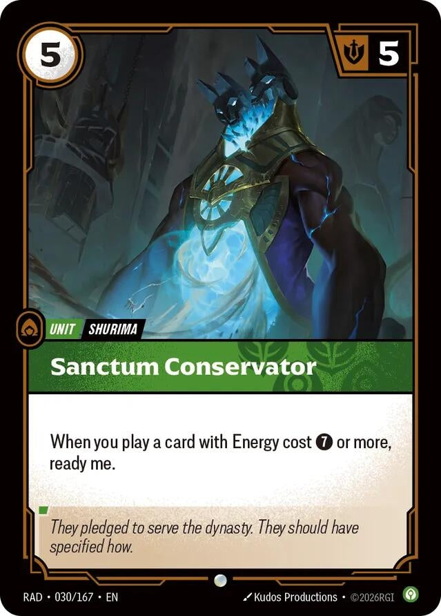 Image for Sanctum Conservator (030/167) (Radiance) (RAD) - Riftbound: League of Legends Trading Card Game